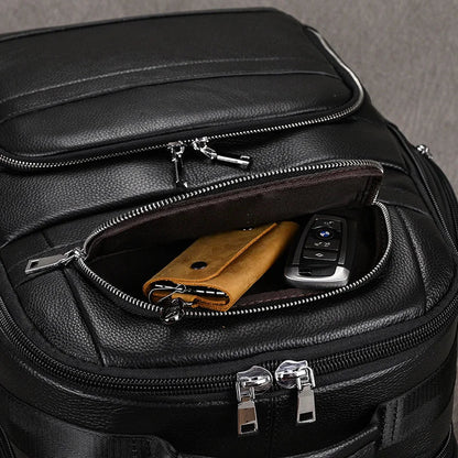 Black Bull 17” Tech Backpack with USB Charging - Cross & Crown