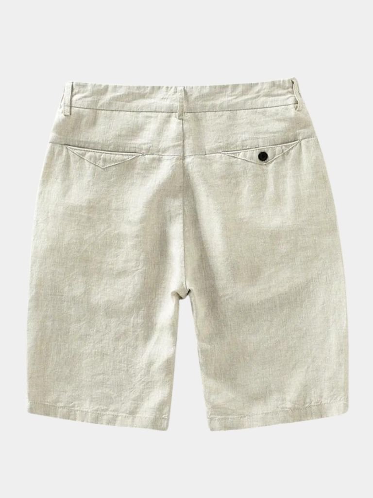 Bleu Horizon Linen Shorts - Cross & Crown - Cross & Crown