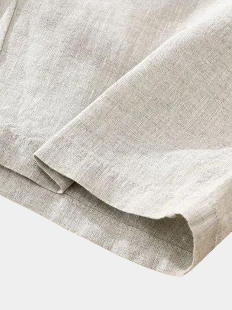 Bleu Horizon Linen Shorts - Cross & Crown - Cross & Crown