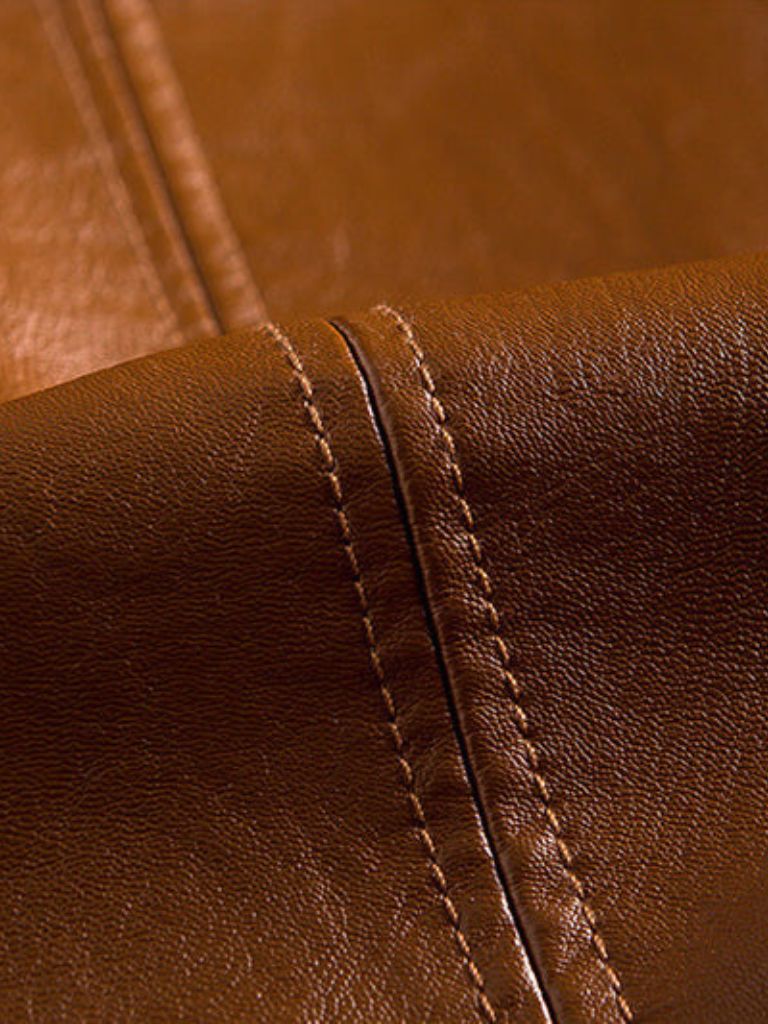 Bold Caramel Leather Jacket - Cross & Crown - Cross & Crown