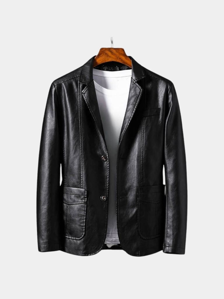 Bold Caramel Leather Jacket - Cross & Crown - Cross & Crown
