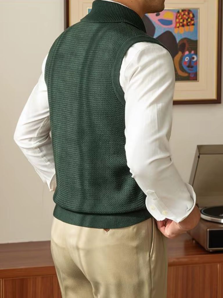 British Knit Vest Waistcoat - Cross & Crown - Cross & Crown