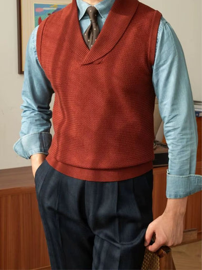 British Knit Vest Waistcoat - Cross & Crown - Cross & Crown