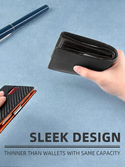 Carbon Fiber Anti RFID Minimalist Wallet - Cross & Crown - Cross & Crown