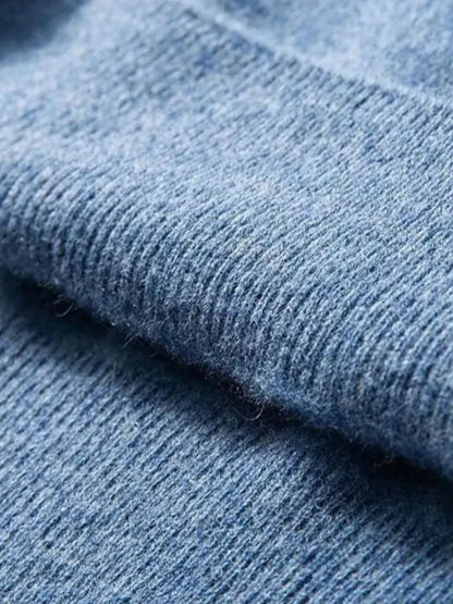 Cashmere V Neck Knitwear Sweater - Cross & Crown - Cross & Crown