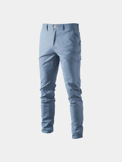 Casual Slim Fit Trousers - Cross & Crown - Cross & Crown