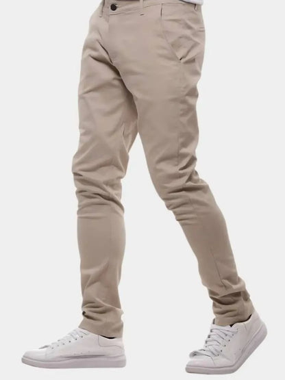 Casual Slim Fit Trousers - Cross & Crown - Cross & Crown