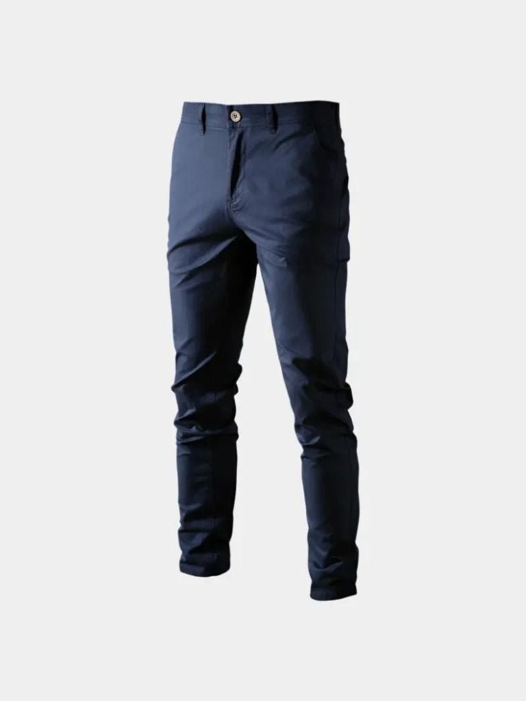 Casual Slim Fit Trousers - Cross & Crown - Cross & Crown
