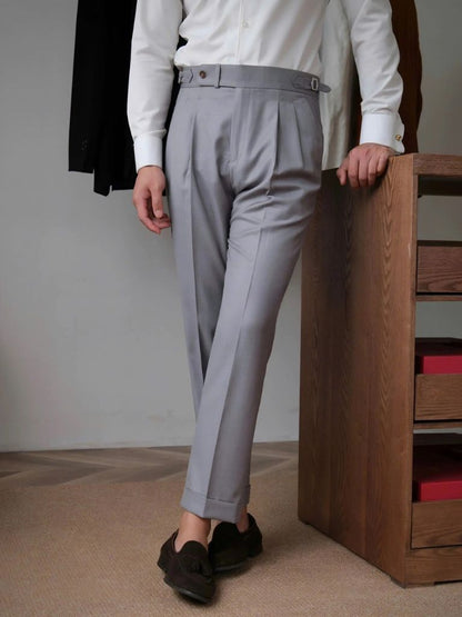 Classic Genova Sidetab Trousers - Cross & Crown - Cross & Crown