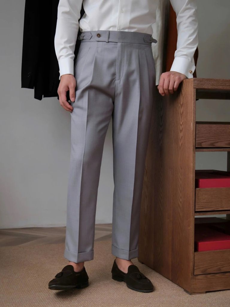 Classic Genova Sidetab Trousers - Cross & Crown - Cross & Crown