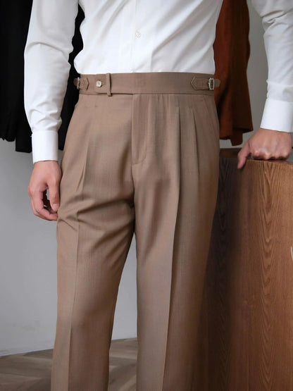 Classic Genova Sidetab Trousers - Cross & Crown - Cross & Crown