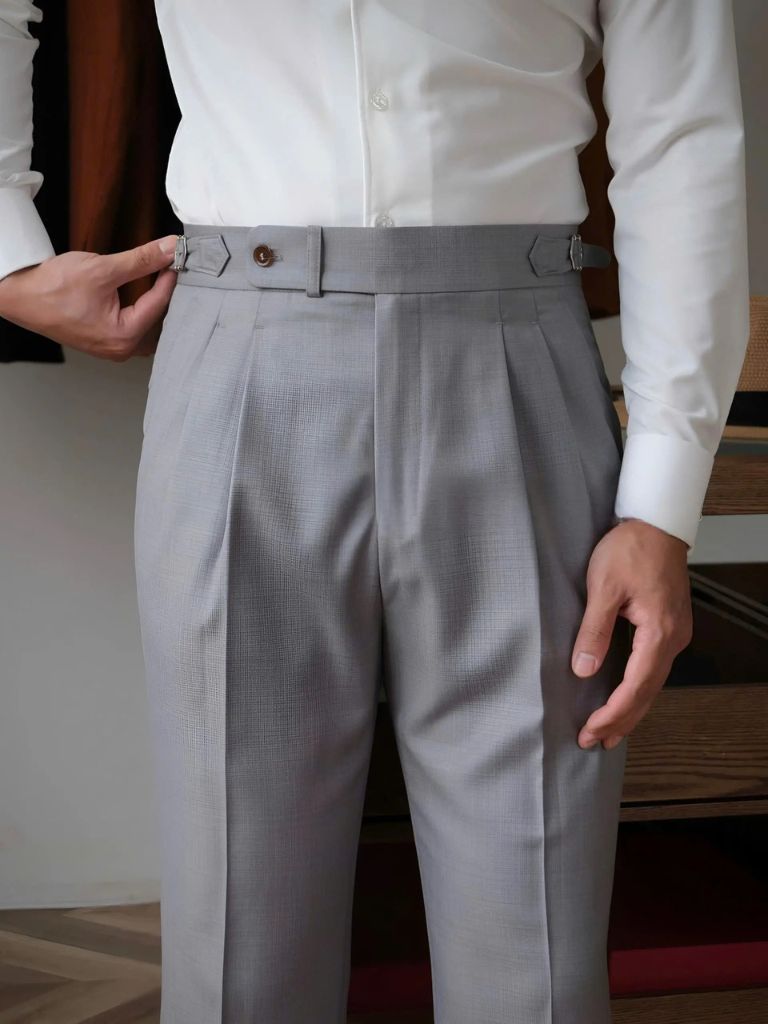 Classic Genova Sidetab Trousers - Cross & Crown - Cross & Crown