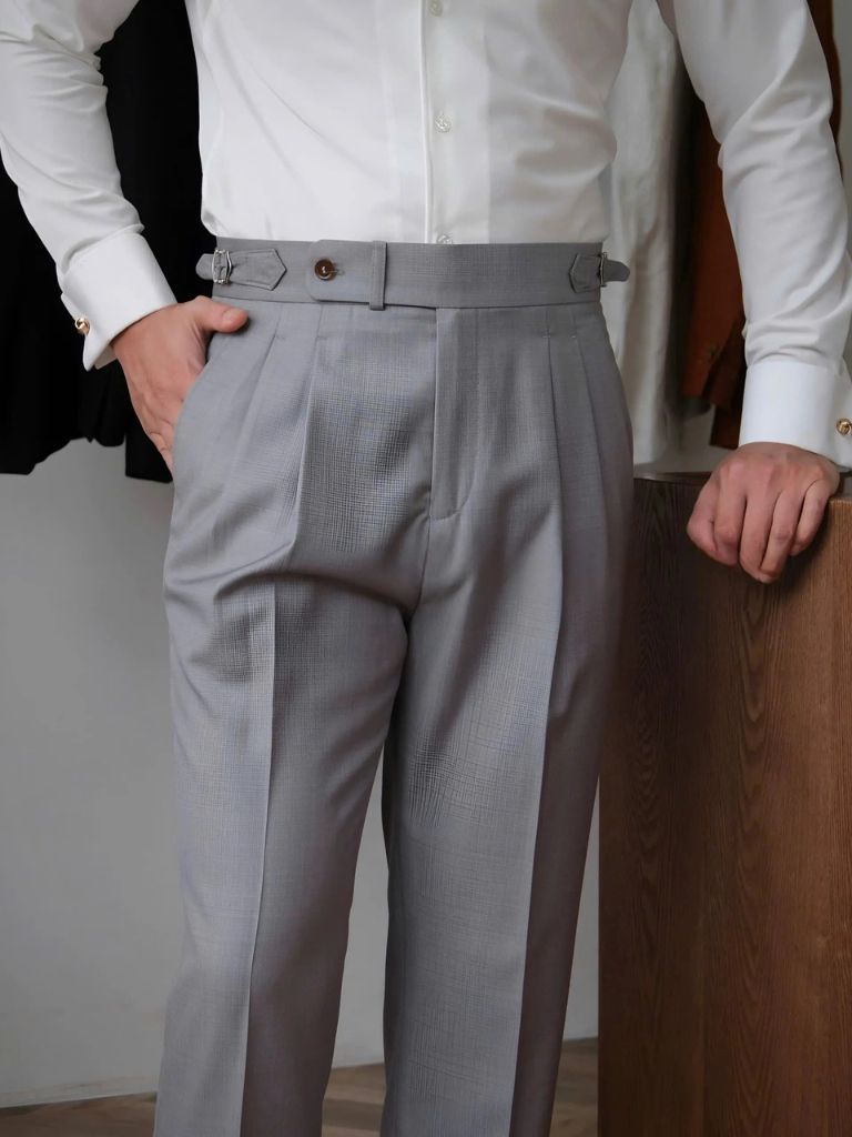 Classic Genova Sidetab Trousers - Cross & Crown - Cross & Crown