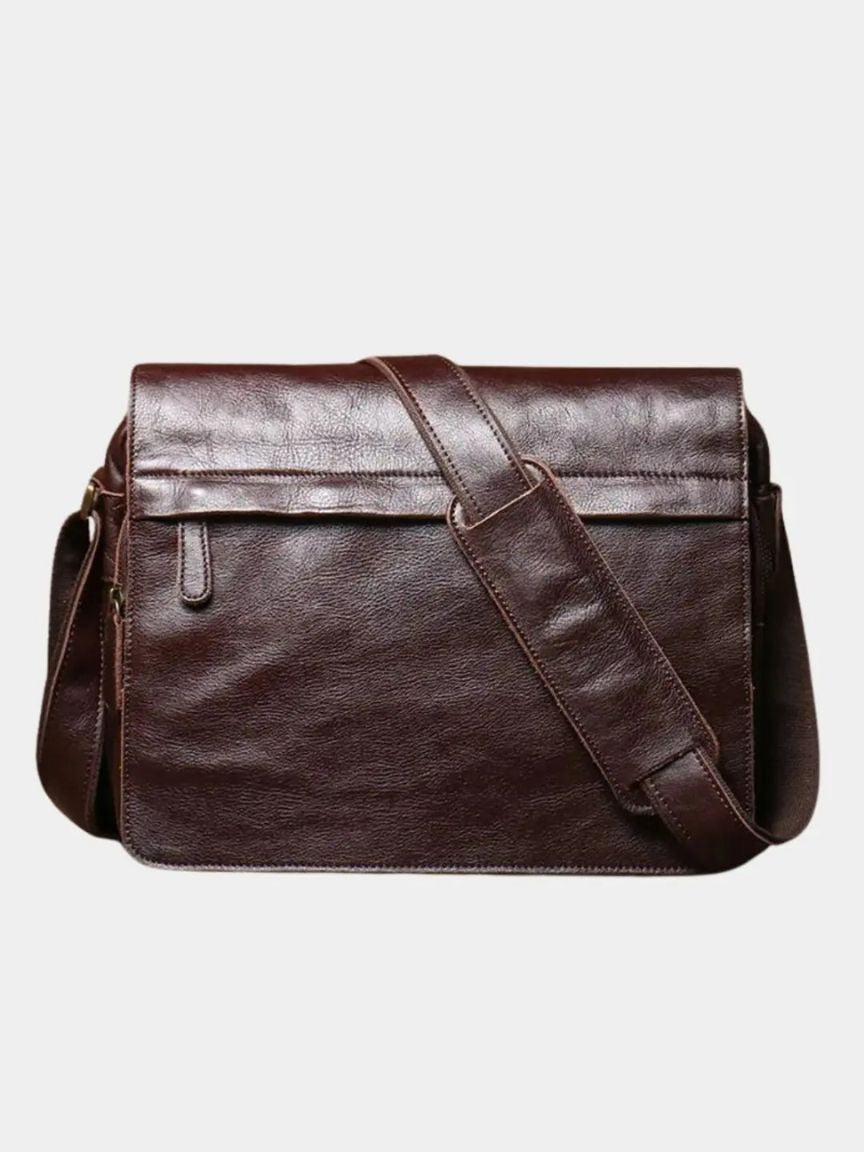 Classic Messenger Leather Bag - Cross & Crown - Cross & Crown