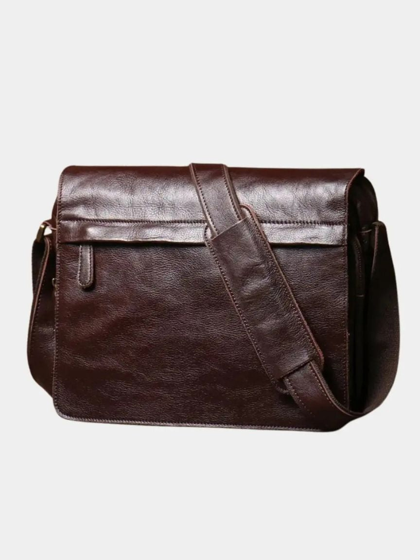Classic Messenger Leather Bag - Cross & Crown - Cross & Crown