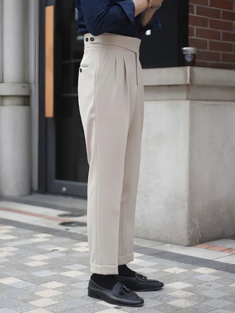 Corduroy Elegant Trousers - Cross & Crown - Cross & Crown