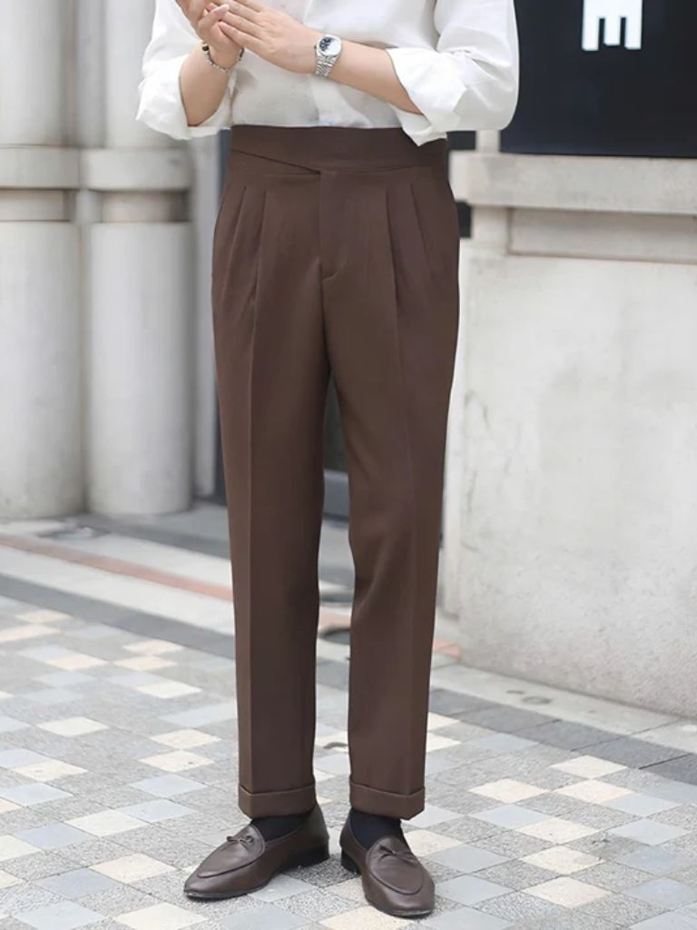 Corduroy Elegant Trousers - Cross & Crown - Cross & Crown