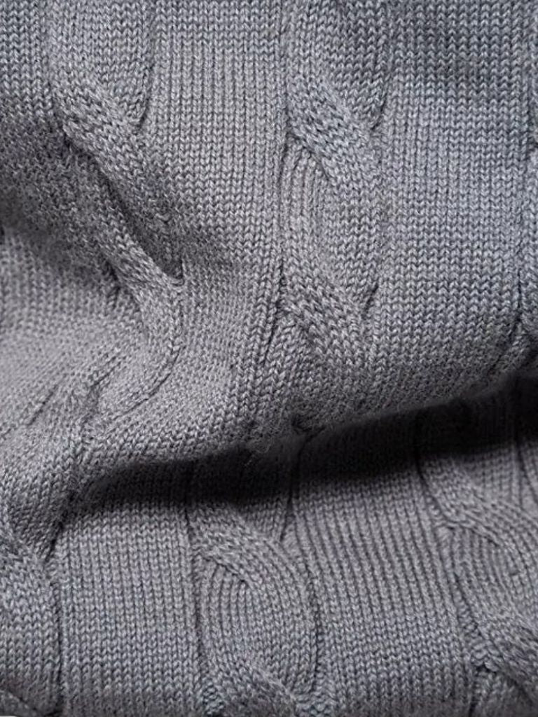 Cotton Crew Neck Pullover Sweater - Cross & Crown - Cross & Crown