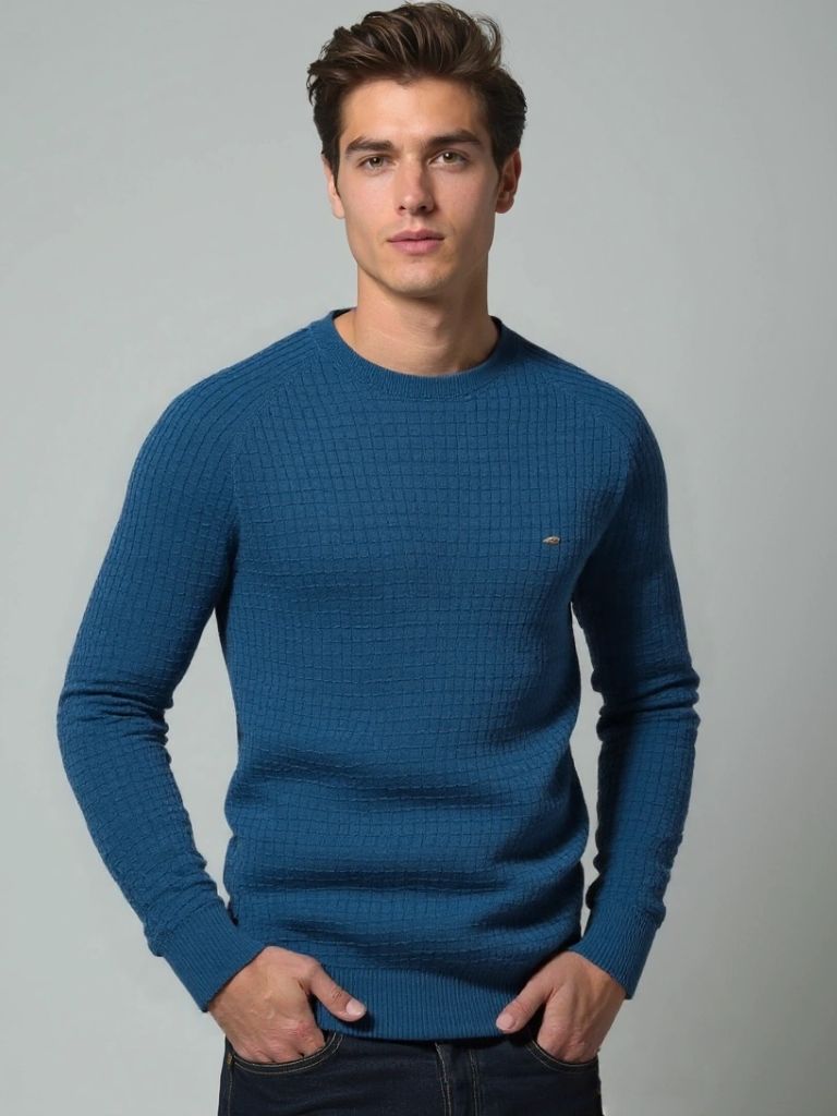 Crew Neck Knitwear Jumper Sweater - Cross & Crown - Cross & Crown