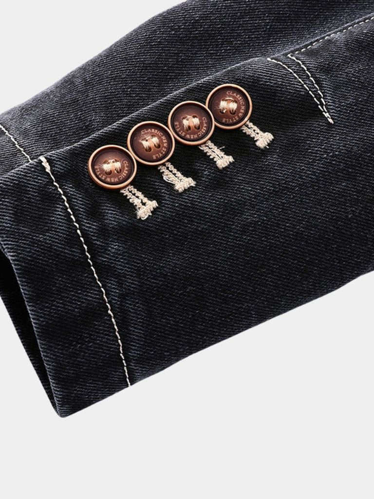 Denim Covenant Blazer Jacket– Cross & Crown - Cross & Crown