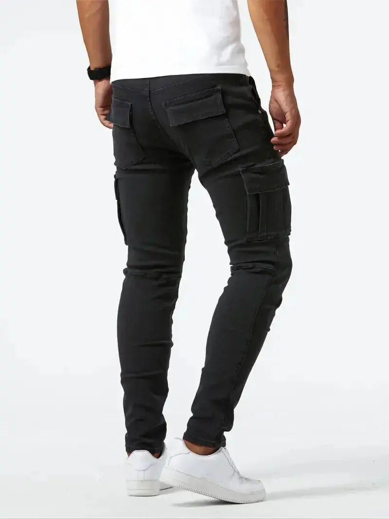 Denim Jeans Cargo Trousers - Cross & Crown - Cross & Crown