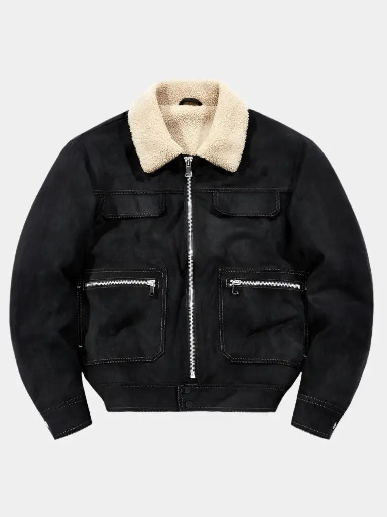 Essential Fleece Suede Jacket - Cross & Crown - Cross & Crown