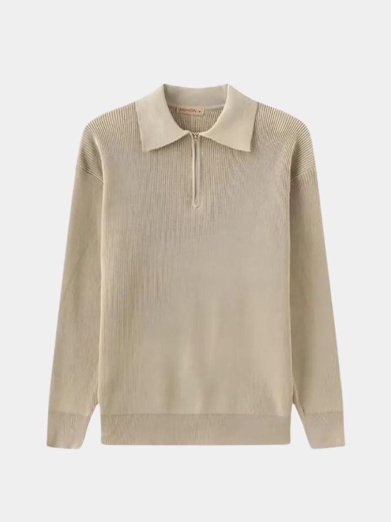 Essential Half Zip Sweater - Cross & Crown - Cross & Crown