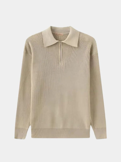 Essential Half Zip Sweater - Cross & Crown - Cross & Crown