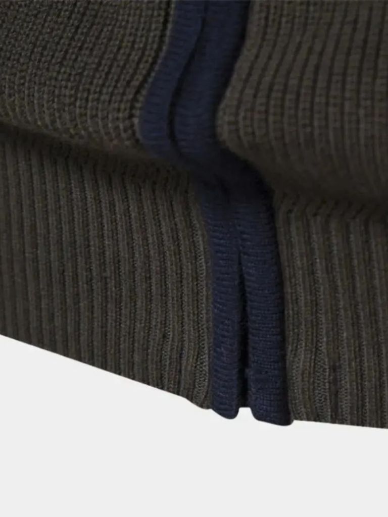 Essential Knit Zipper Sweater - Cross & Crown - Cross & Crown