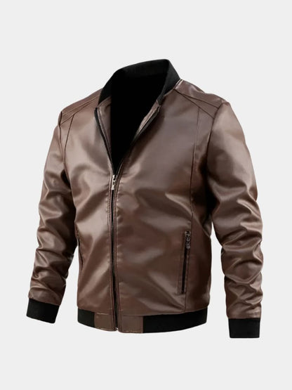 Essential Leather Jacket - Cross & Crown - Cross & Crown