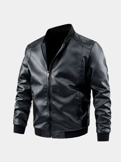 Essential Leather Jacket - Cross & Crown - Cross & Crown