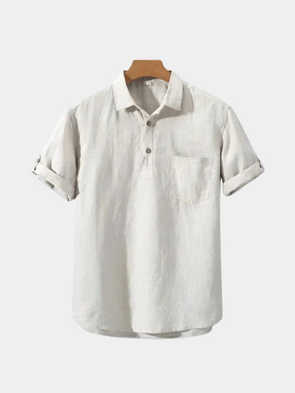 Essential Linen Shirt - Cross & Crown - Cross & Crown