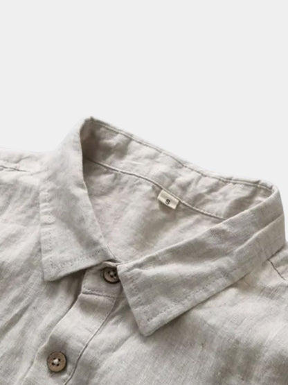 Essential Linen Shirt - Cross & Crown - Cross & Crown