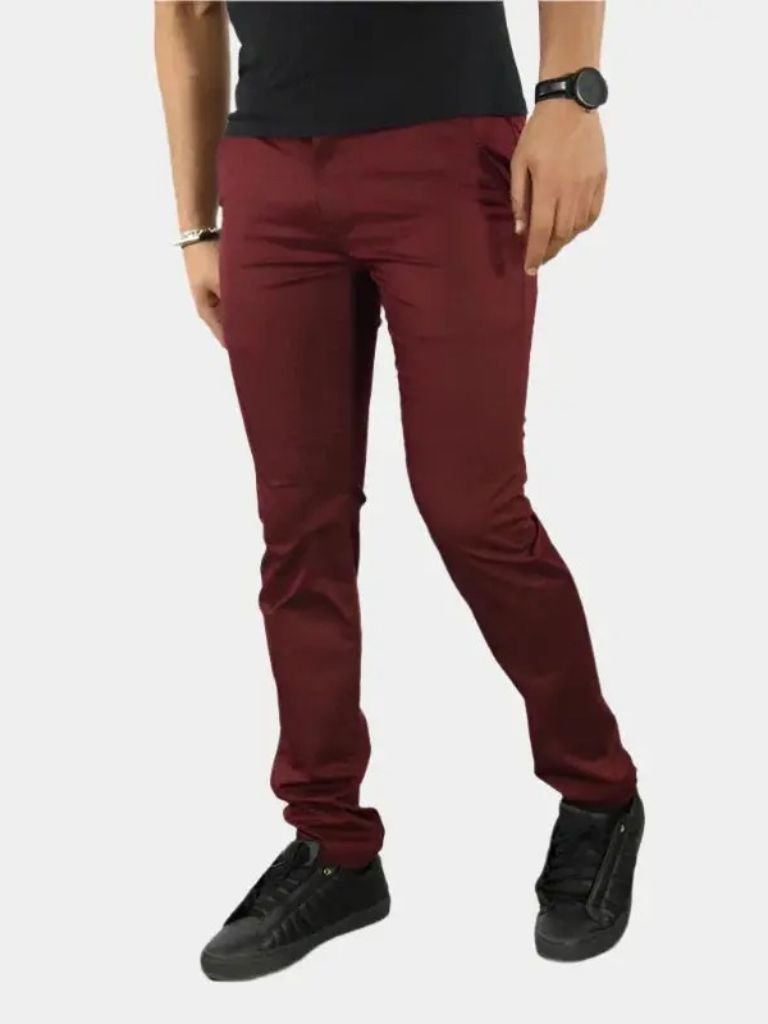 Essential Slim Fit Straight Trousers - Cross & Crown - Cross & Crown