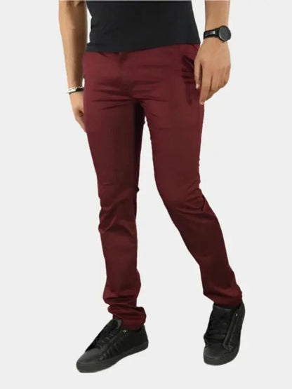 Essential Slim Fit Straight Trousers - Cross & Crown - Cross & Crown