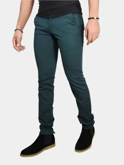 Essential Slim Fit Straight Trousers - Cross & Crown - Cross & Crown