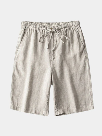 Gris Mariner Linen Shorts - Cross & Crown - Cross & Crown