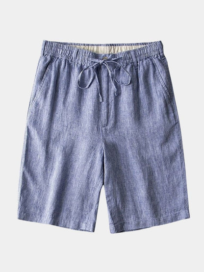 Gris Mariner Linen Shorts - Cross & Crown - Cross & Crown