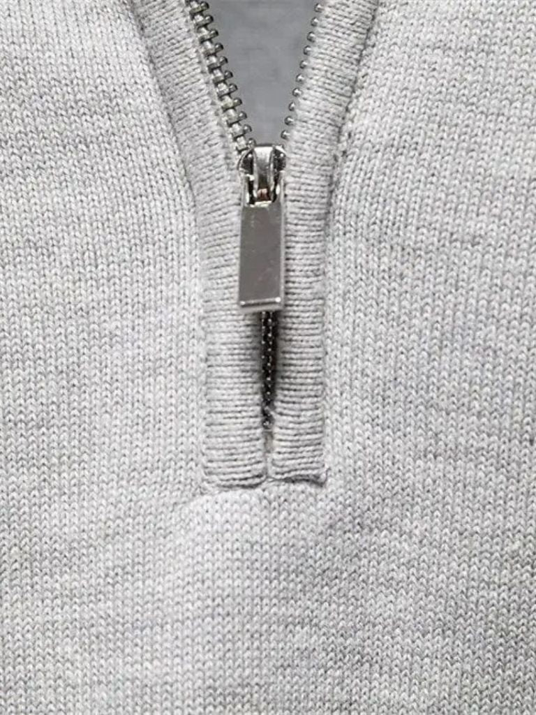 Half Zip Knitwear Pullover Sweater - Cross & Crown - Cross & Crown