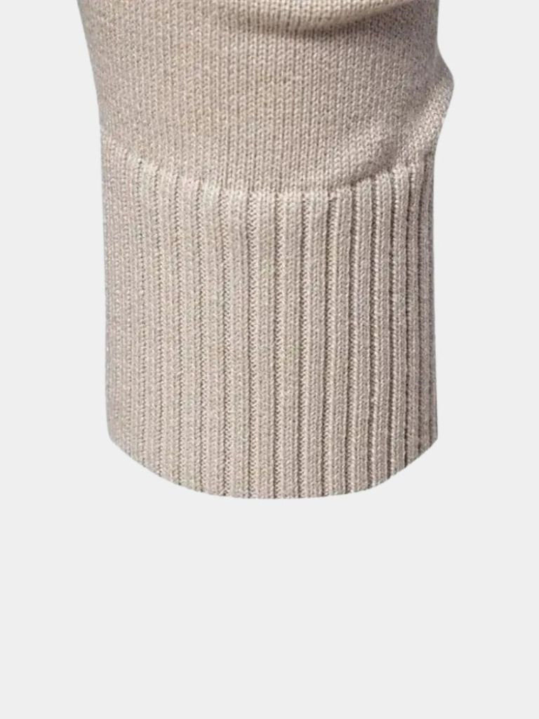 Half Zip Knitwear Solid Color Cardigan Sweater - Cross & Crown - Cross & Crown