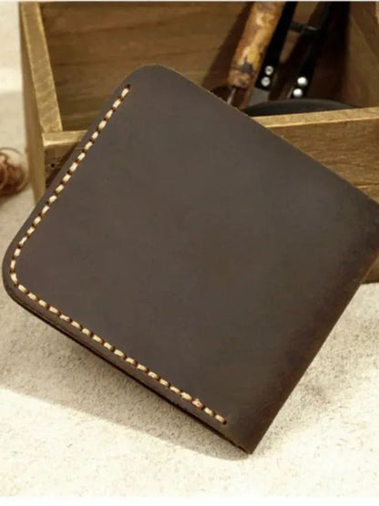 Handmade Vintage Leather Wallet - Cross & Crown - Cross & Crown