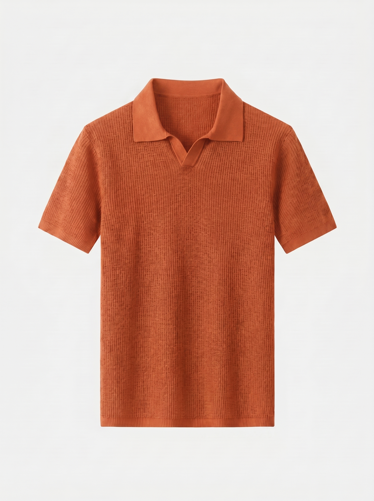 Casual Buttonless Knit Polo Shirt - Cross & Crown
