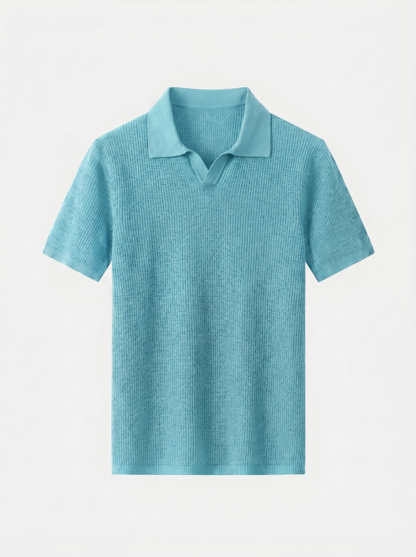Casual Buttonless Knit Polo Shirt - Cross & Crown