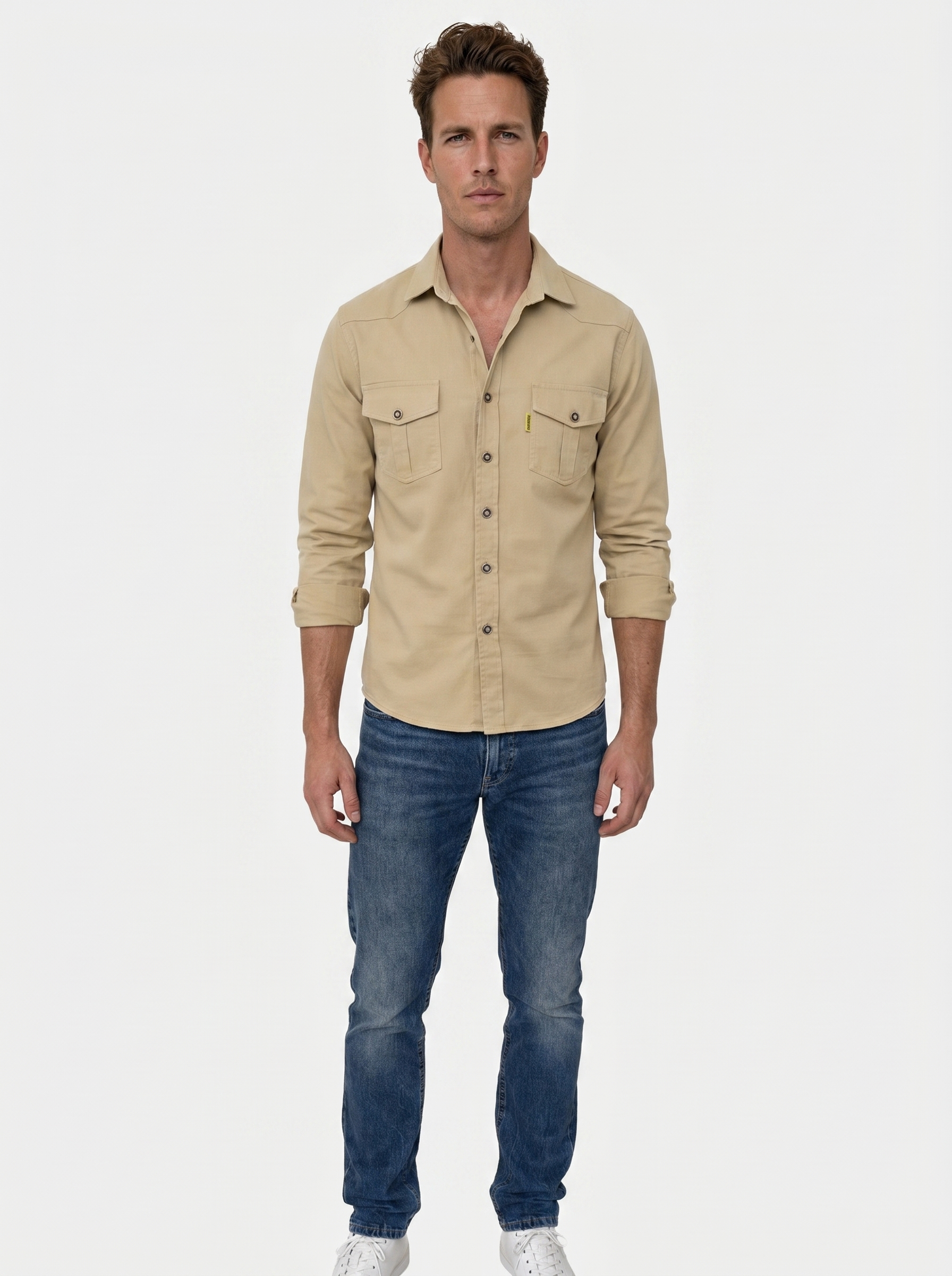 Casual Modern Men Shirt - Cross & Crown