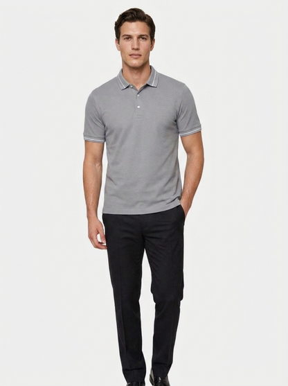 Steel Grey Polo – Cross & Crown