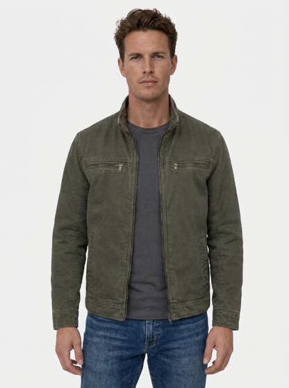 Valmont Vintage Olive Field Jacket - Cross & Crown