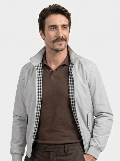 Casual Solid Bomber Jacket - Cross & Crown