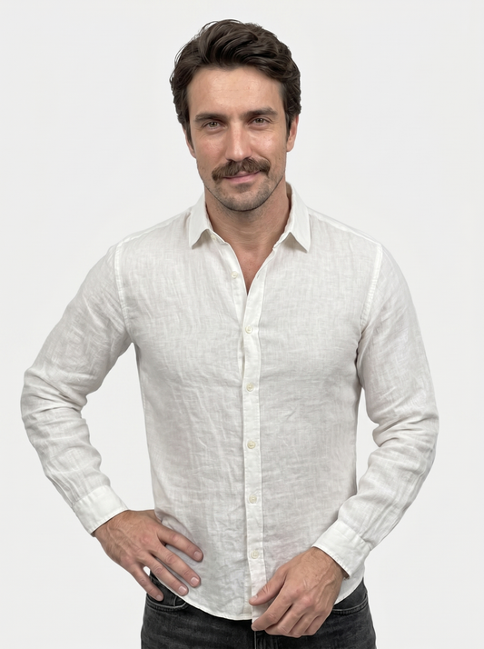 Linen Reverie Summer Shirt - Cross & Crown