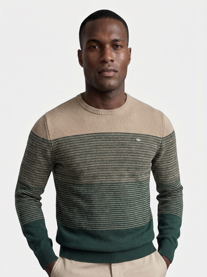 Crew Neck Knitwear Knit Pullover Sweater Jumper - Cross & Crown