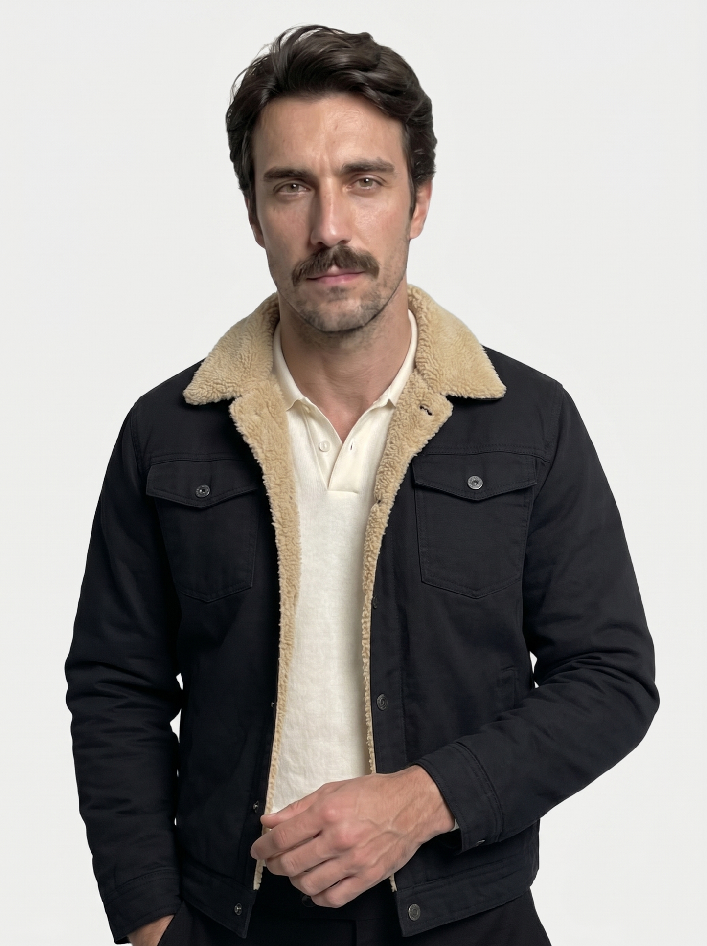 Vintage Fleece Bomber Jacket - Cross & Crown